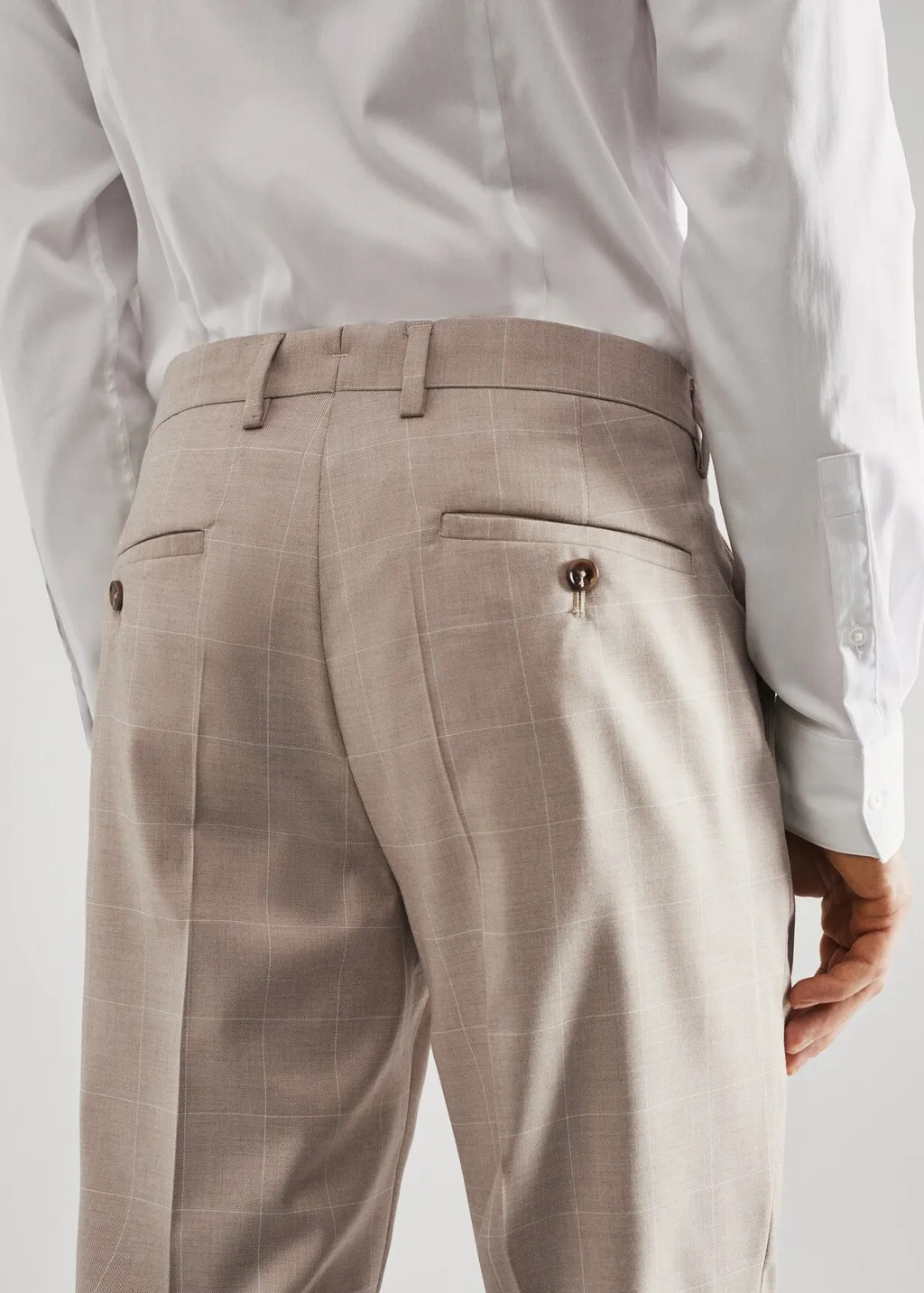 Pantaloni completo super slim fit quadri