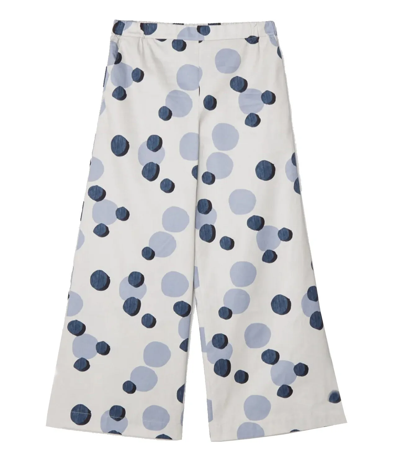Pantaloni cropped a pois