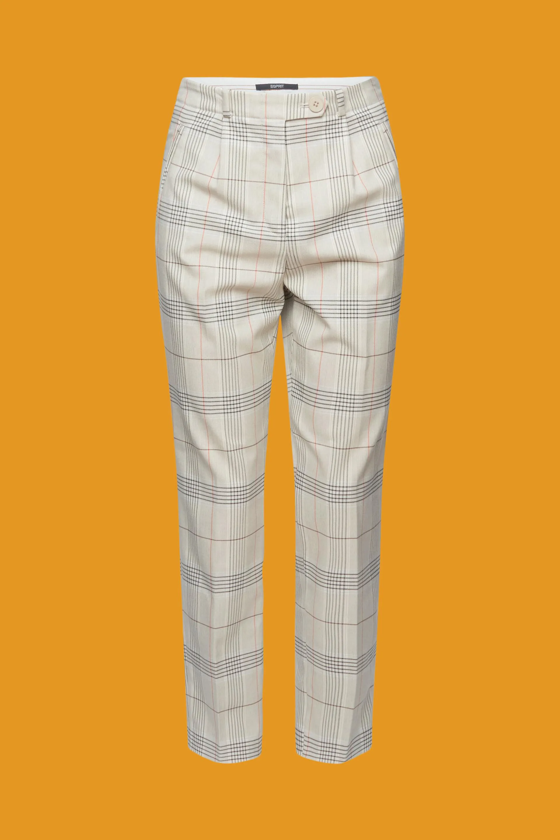 Pantaloni cropped a scacchi
