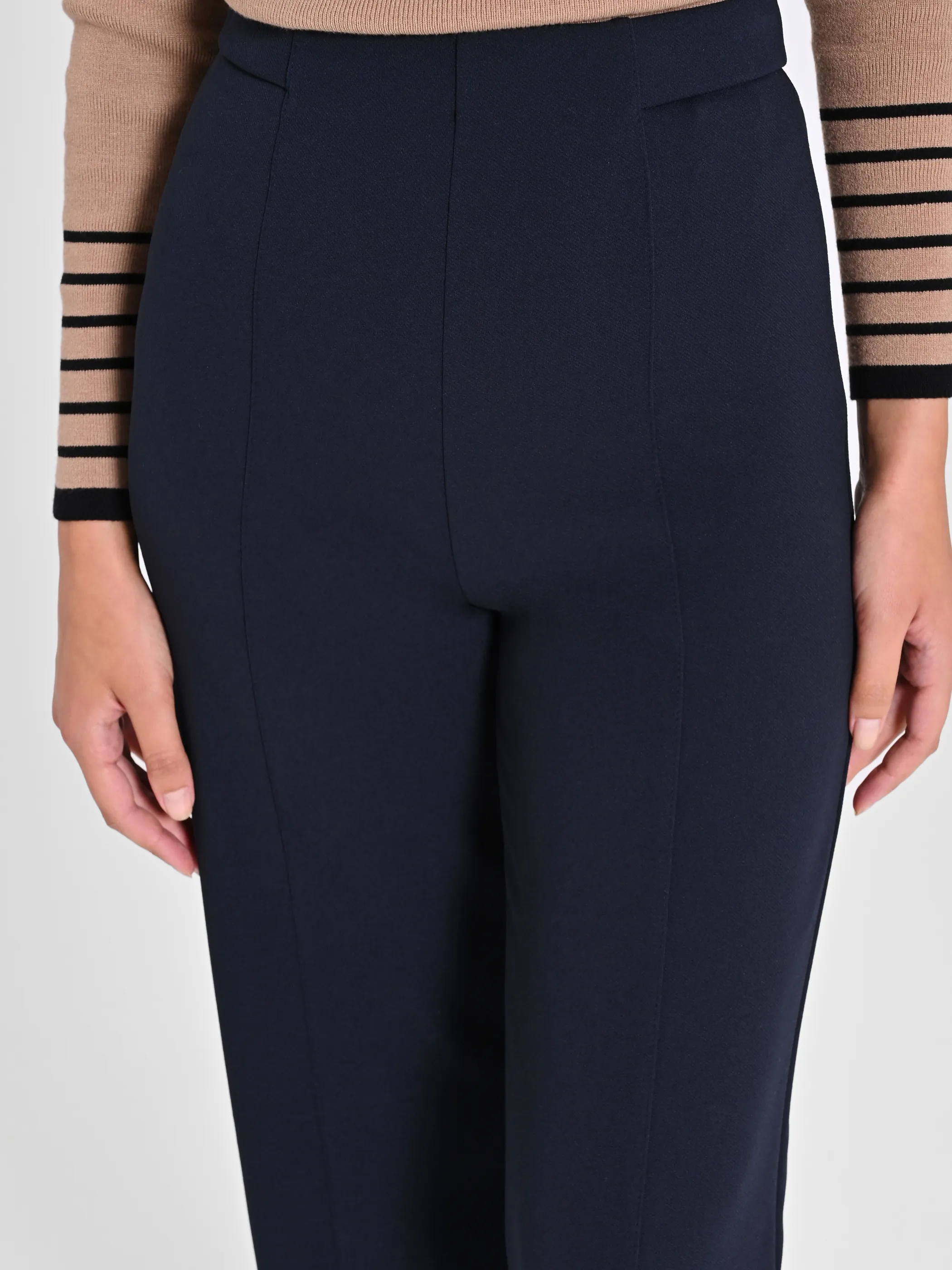      Pantaloni Cropped Blu Navy     