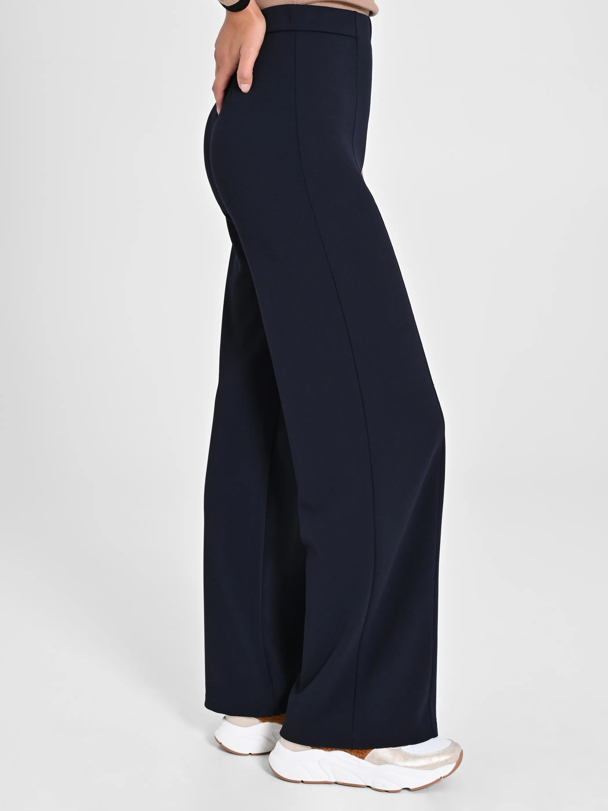      Pantaloni Cropped Blu Navy     