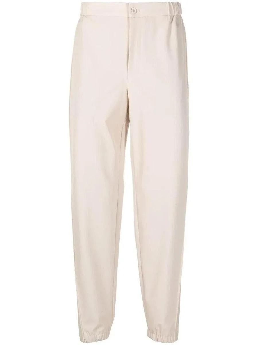 Pantaloni cropped con cuciture