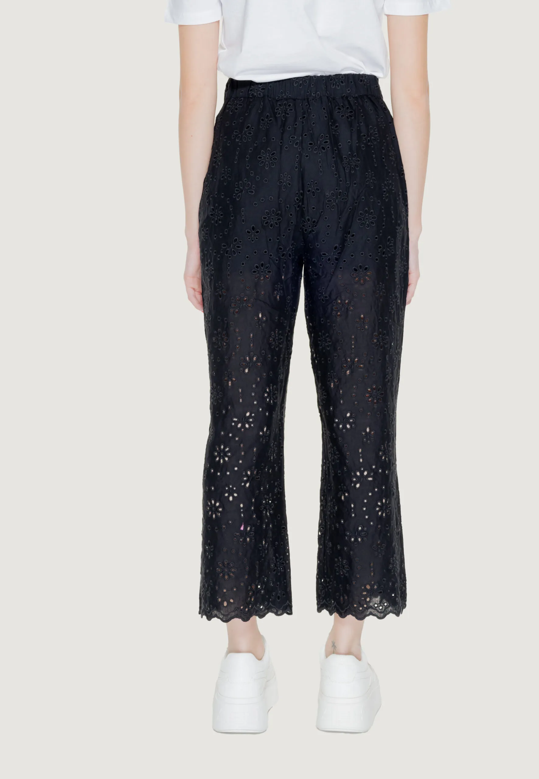 Pantaloni cropped Morgan De Toi  Nero