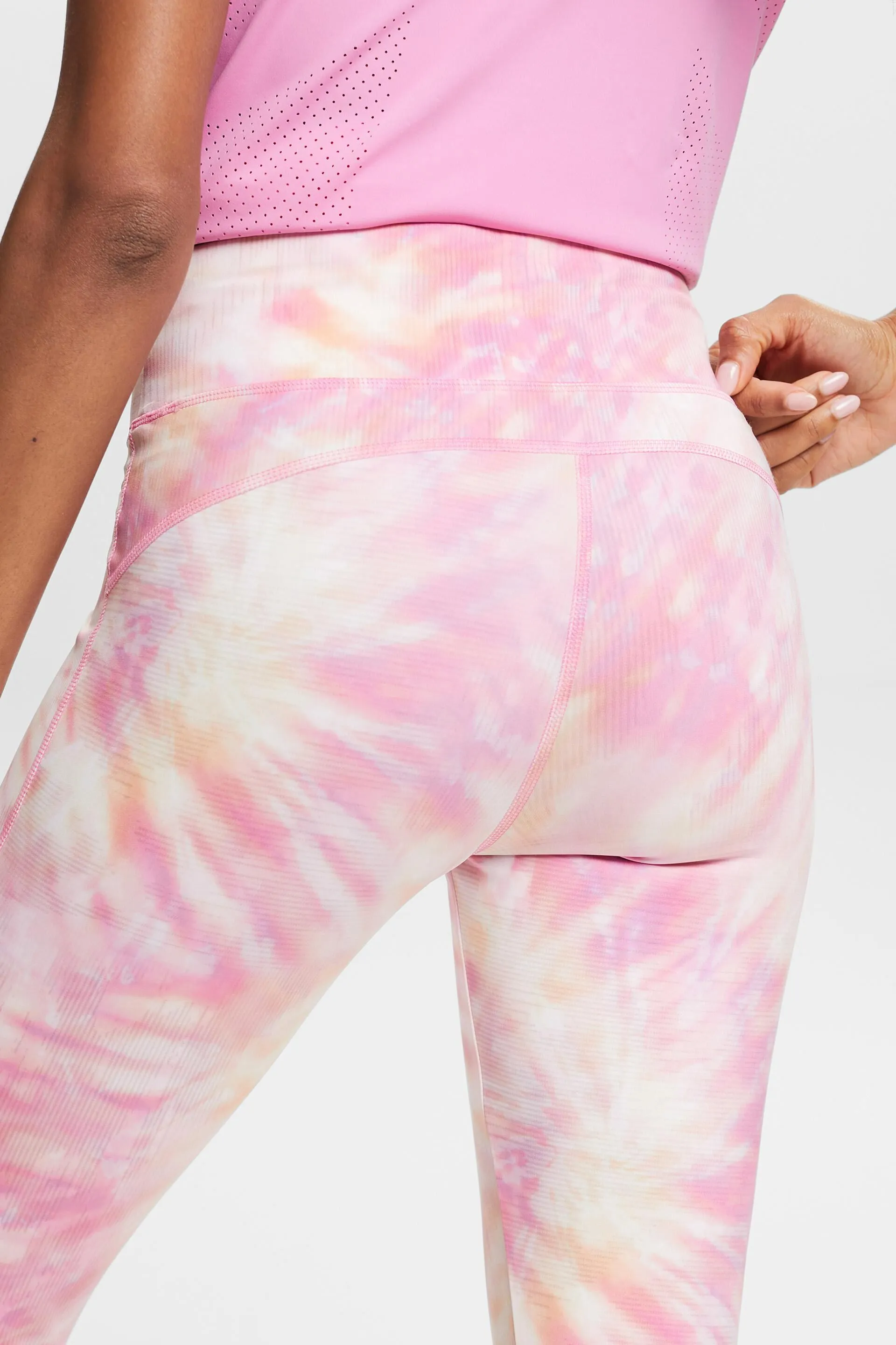 Pantaloni cropped sportivi con stampa