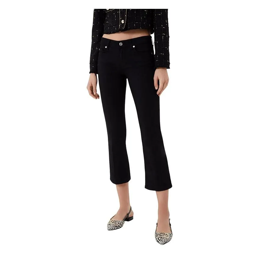 Pantaloni Liu-Jo Cropped Glam Nero