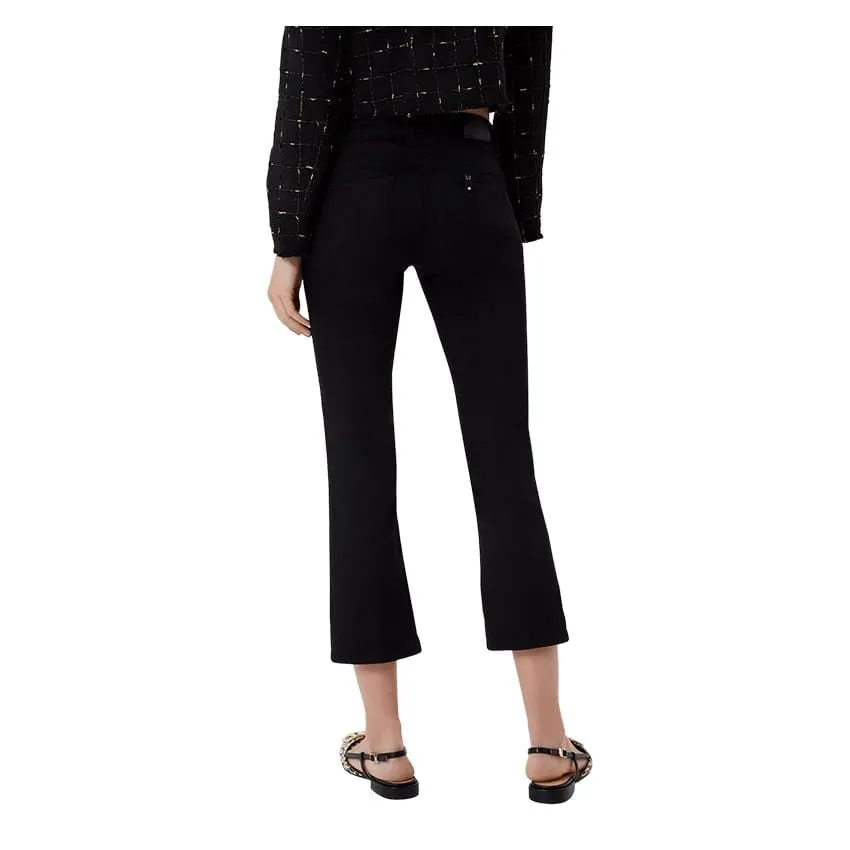 Pantaloni Liu-Jo Cropped Glam Nero