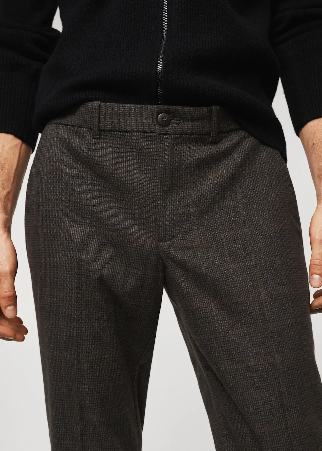 Pantaloni slim fit cotone