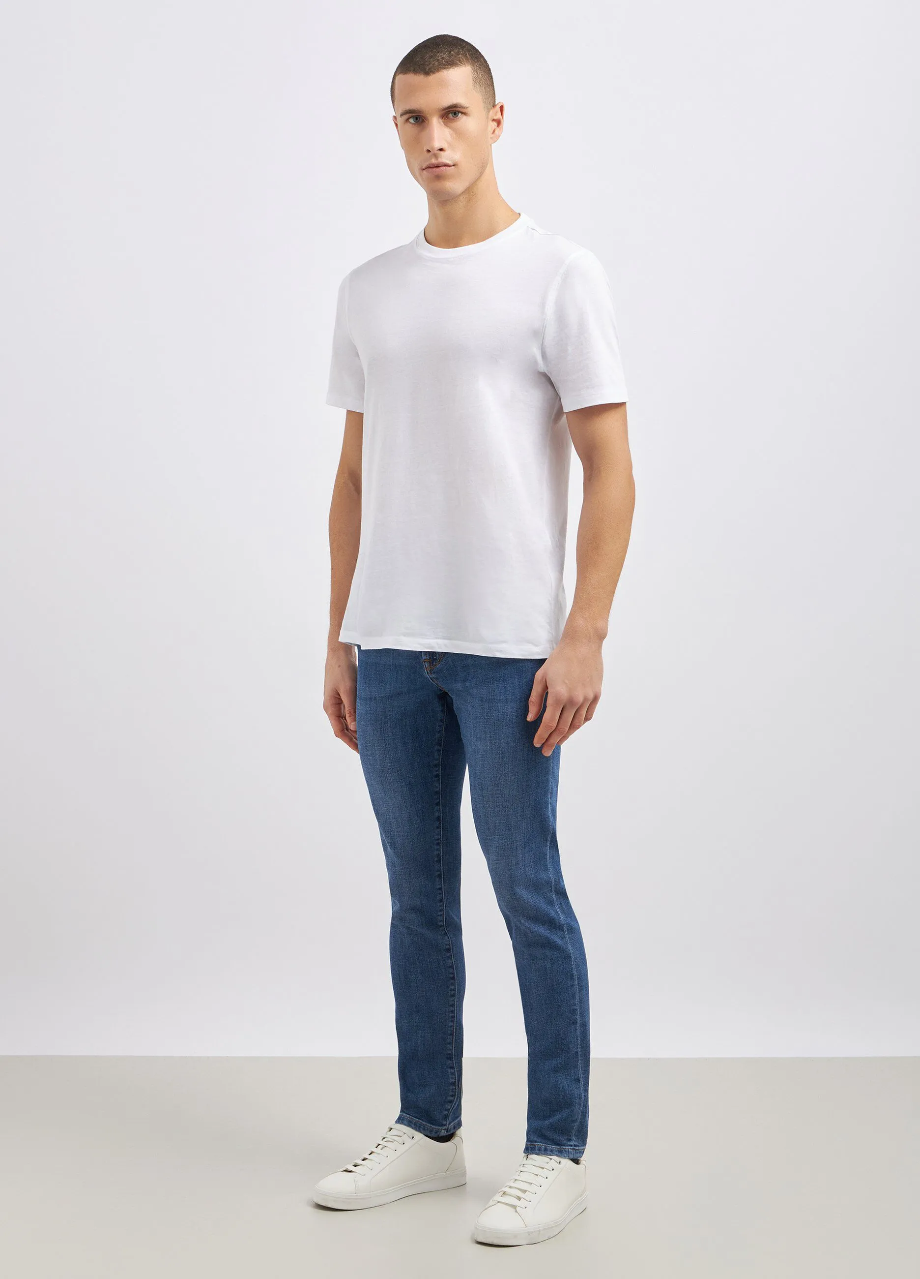 Pantaloni slim fit in denim uomo
