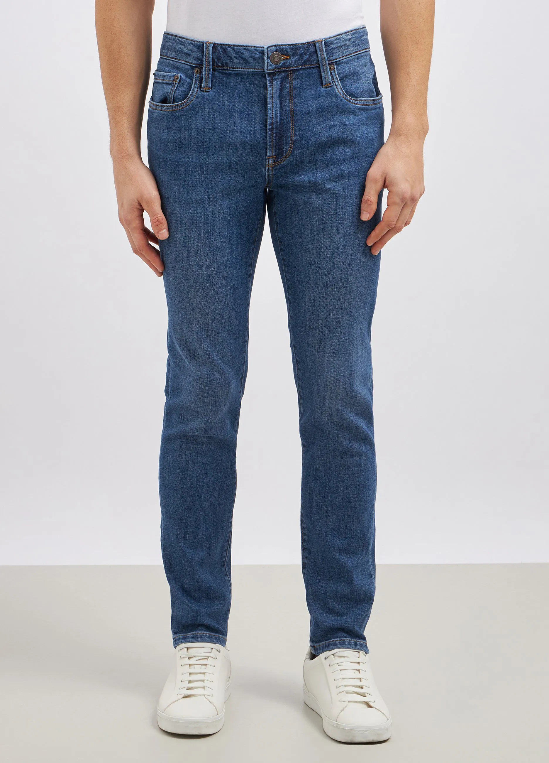 Pantaloni slim fit in denim uomo