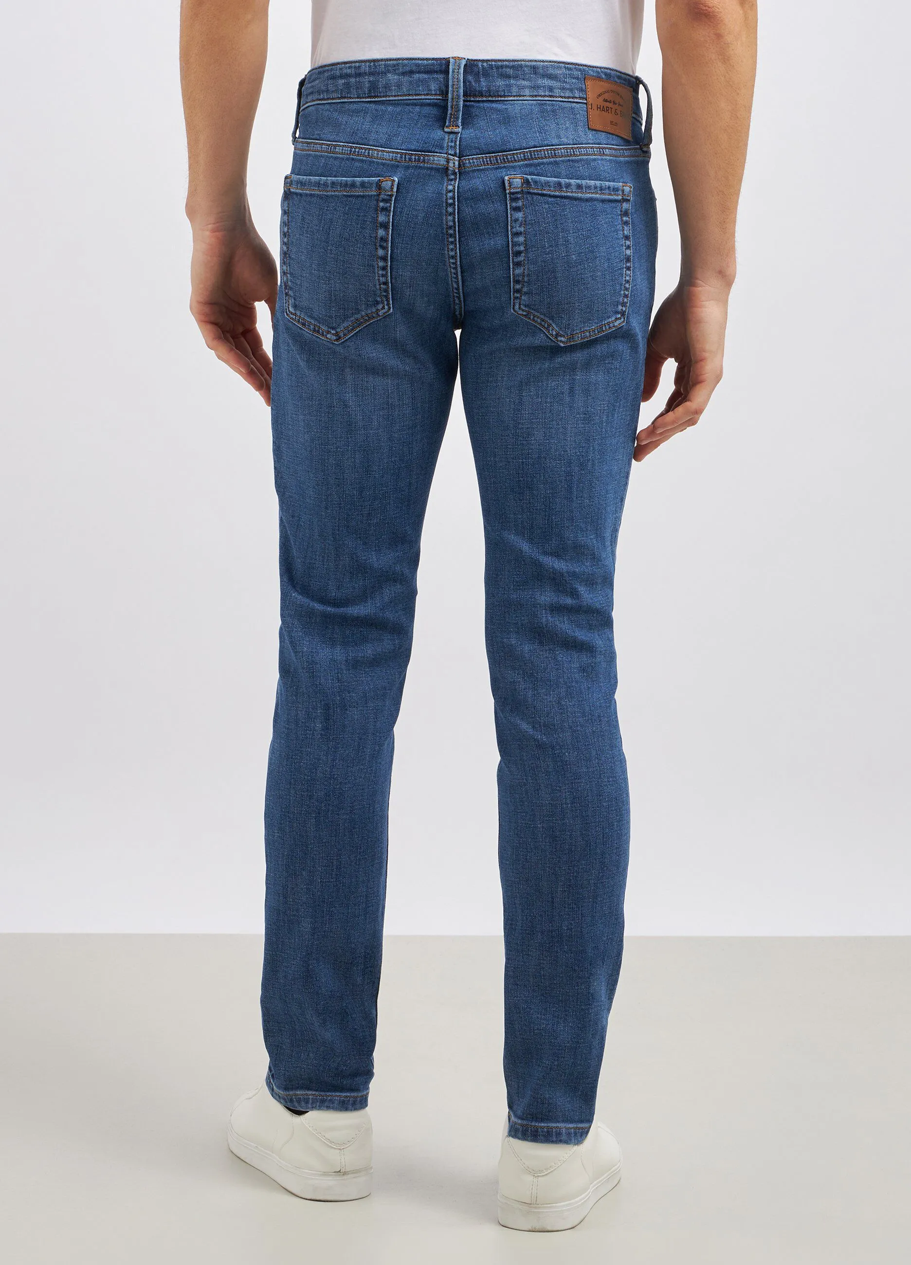 Pantaloni slim fit in denim uomo