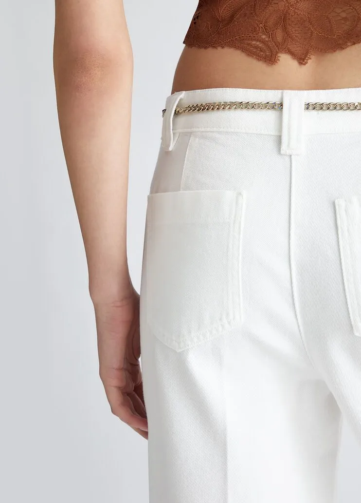 Pantaloni straight cropped liu jo
