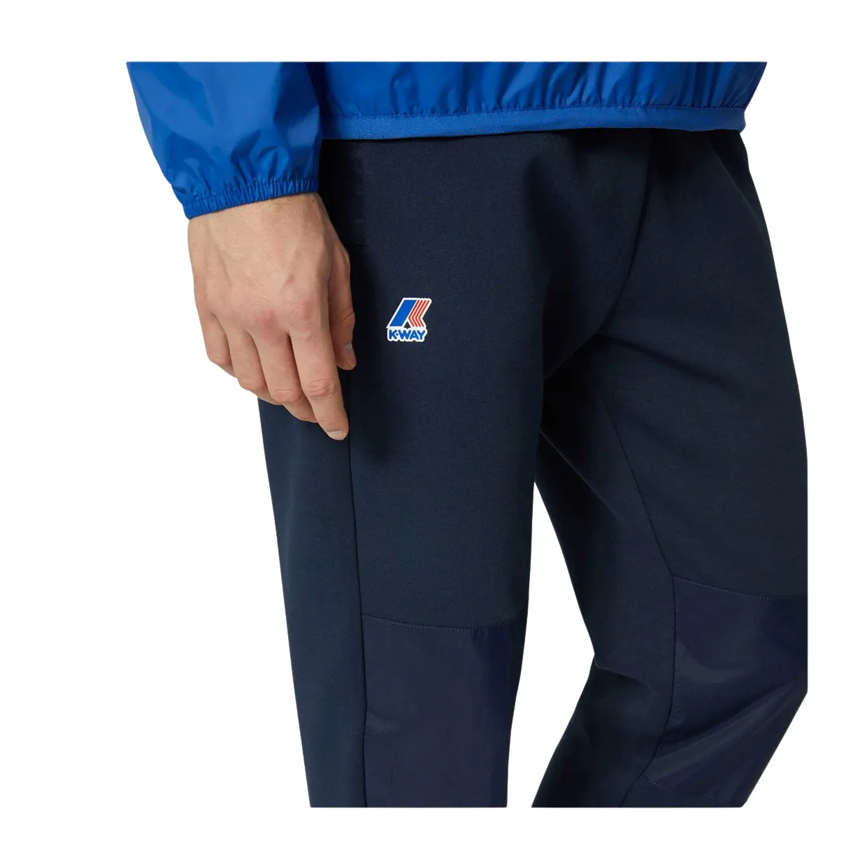 Pantaloni Uomo K-Way Le Vrai Bishev Uvp Blu