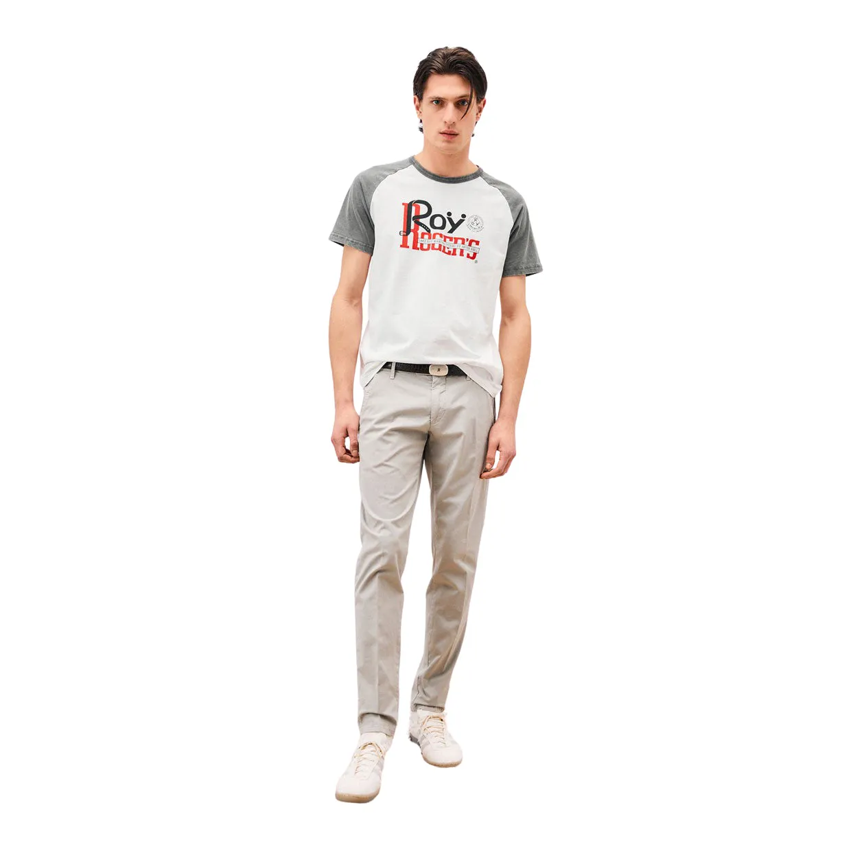 Pantaloni Uomo Roy Roger's New Rolf Grigio