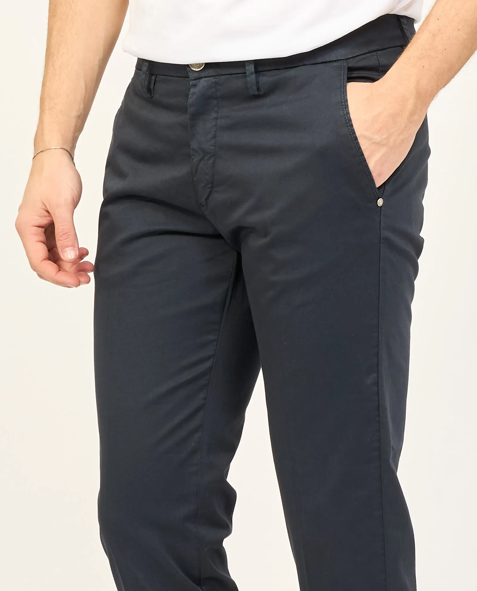 Pantaloni uomo Settemezzo slim fit 4 tasche