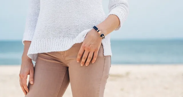 Paul Hewitt PHREPS - Anchor Bracelet with Brown Leather