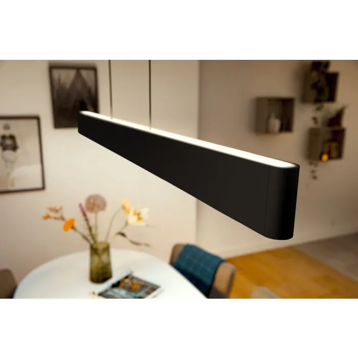Philips Hue White & Color Ambiance Ensis Lampada a Sospensione LED Nero, 2-Luci, Cambia colore