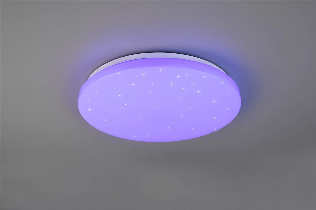 Plafoniera Effetto Cielo Stellatoi Led Dimmer Rgbw Kira Ø38 cm Trio Lighting