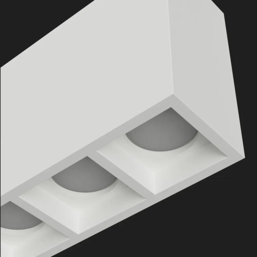 Plafoniera gesso Lampadari Bartalini AENIL T4 GU10 LED verniciabile moderno