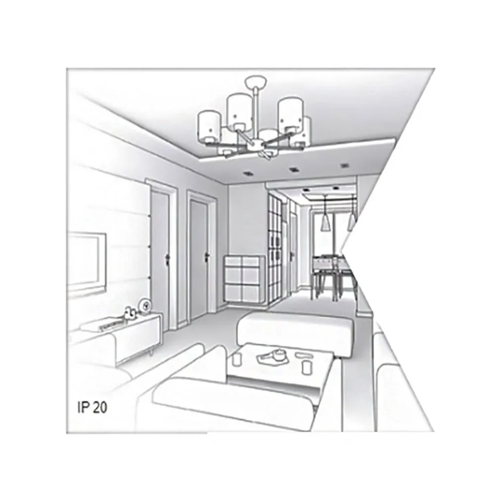 Plafoniera gesso Lampadari Bartalini AENIL T4 GU10 LED verniciabile moderno