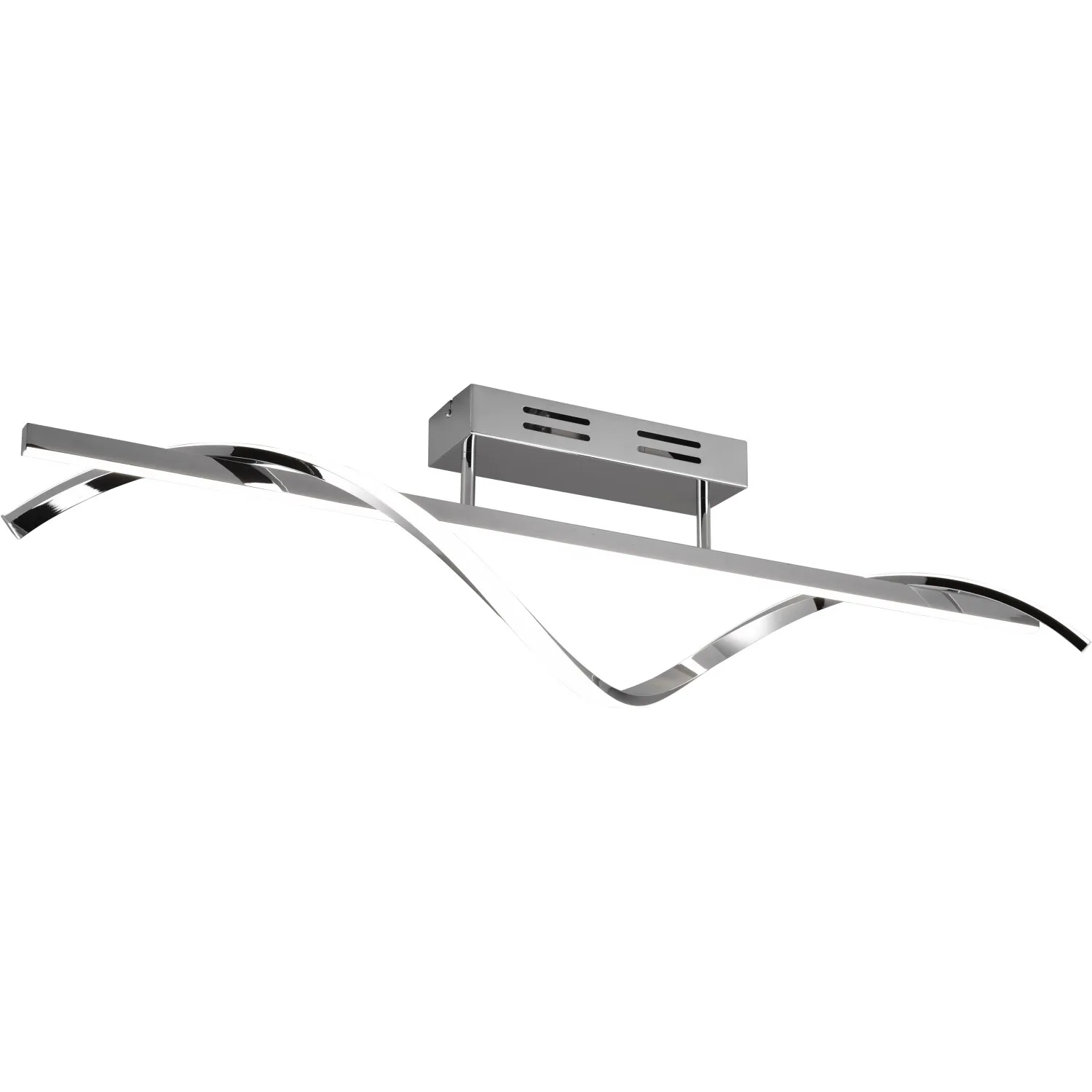 Plafoniera LED Isabel 3000 lm bianco neutro 100x25x18 cm cromo