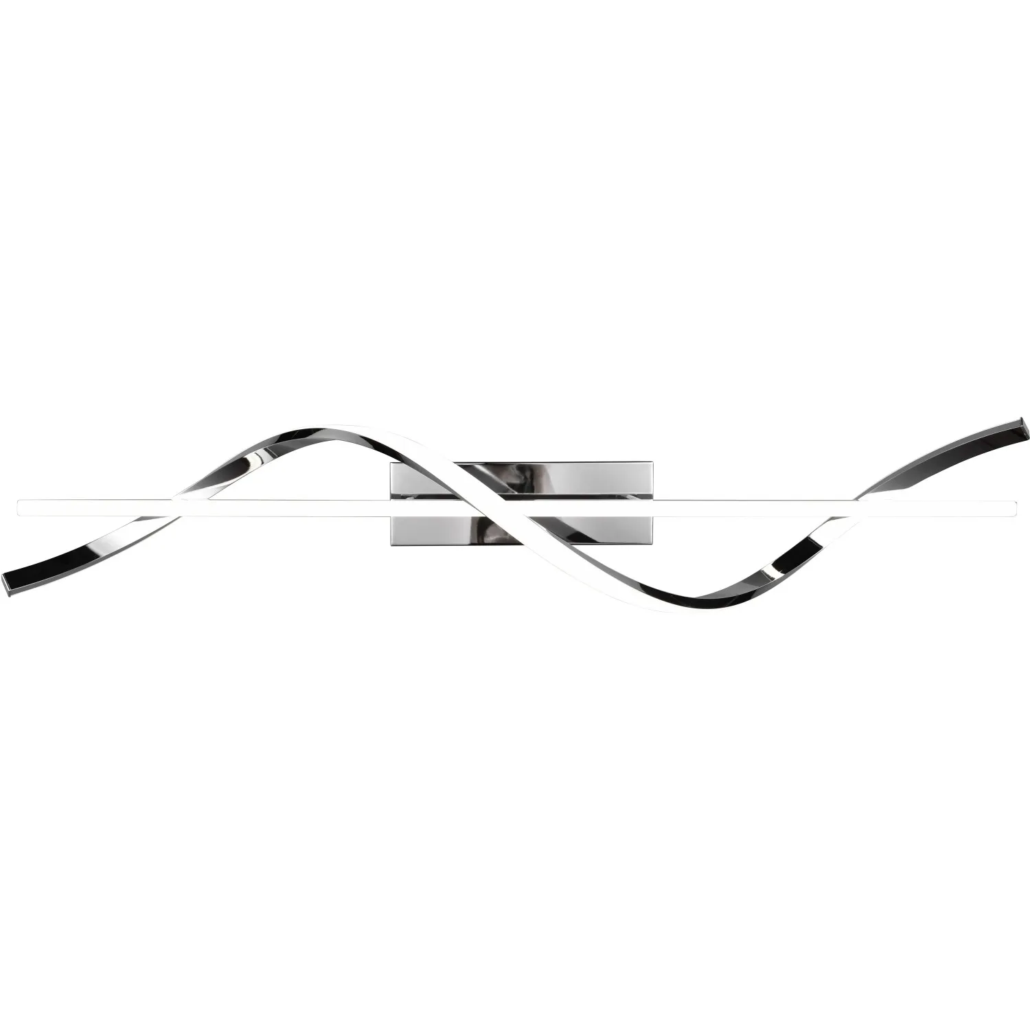 Plafoniera LED Isabel 3000 lm bianco neutro 100x25x18 cm cromo