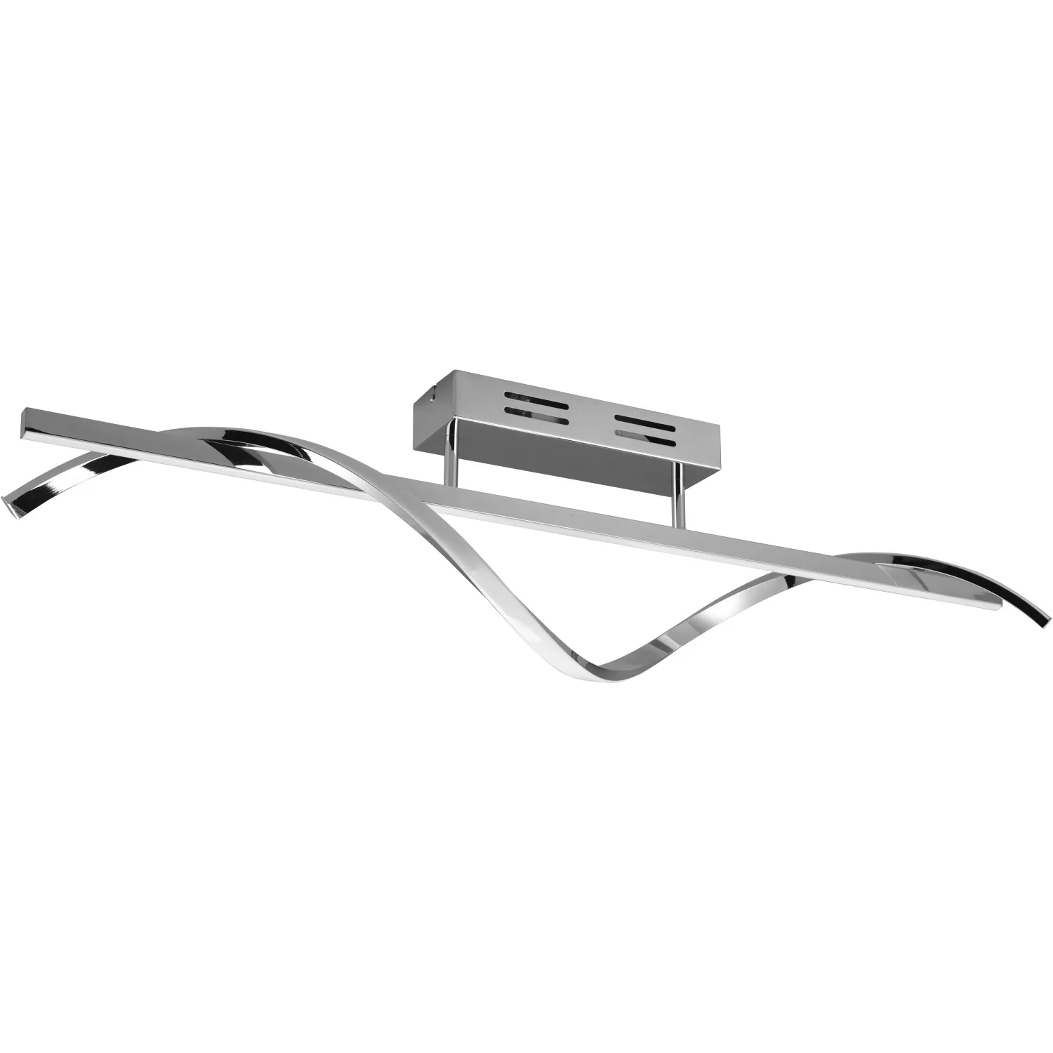 Plafoniera LED Isabel 3000 lm bianco neutro 100x25x18 cm cromo