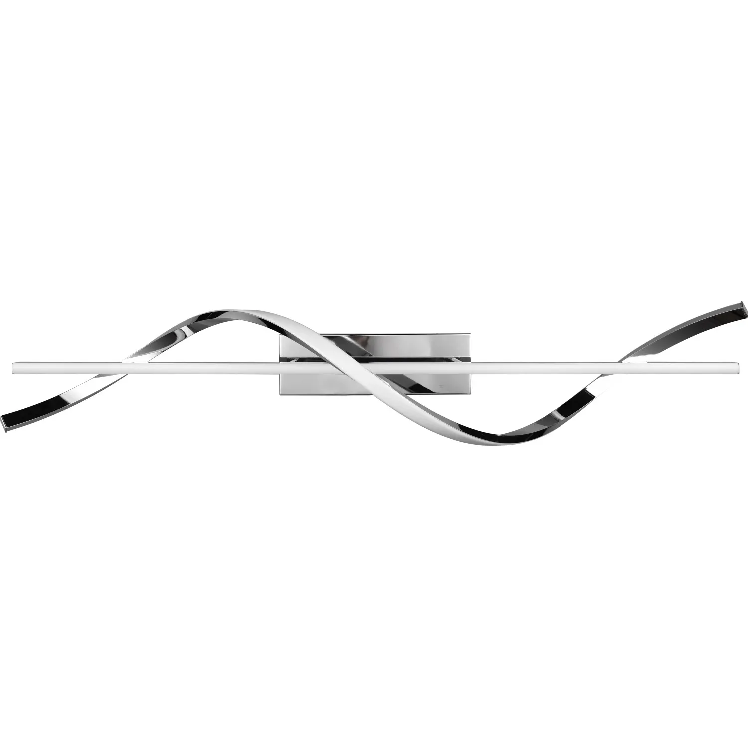 Plafoniera LED Isabel 3000 lm bianco neutro 100x25x18 cm cromo