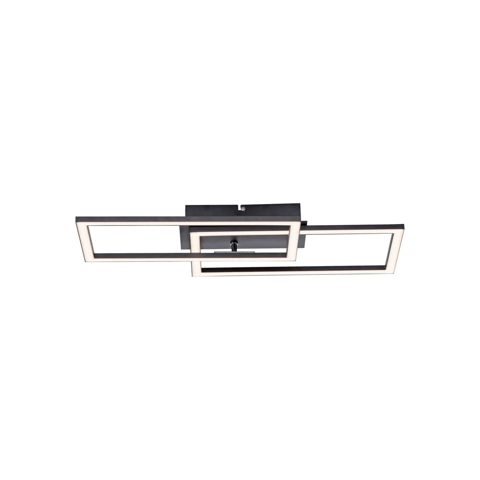 Plafoniera LED Iven, dim, nero, 54x31cm