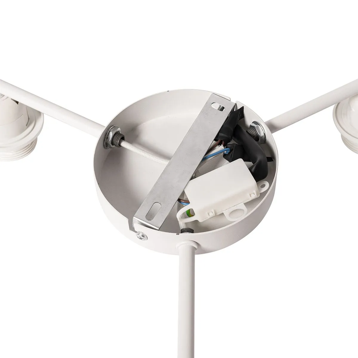 Plafoniera tortora con interno oro 3 luci - Multidrum