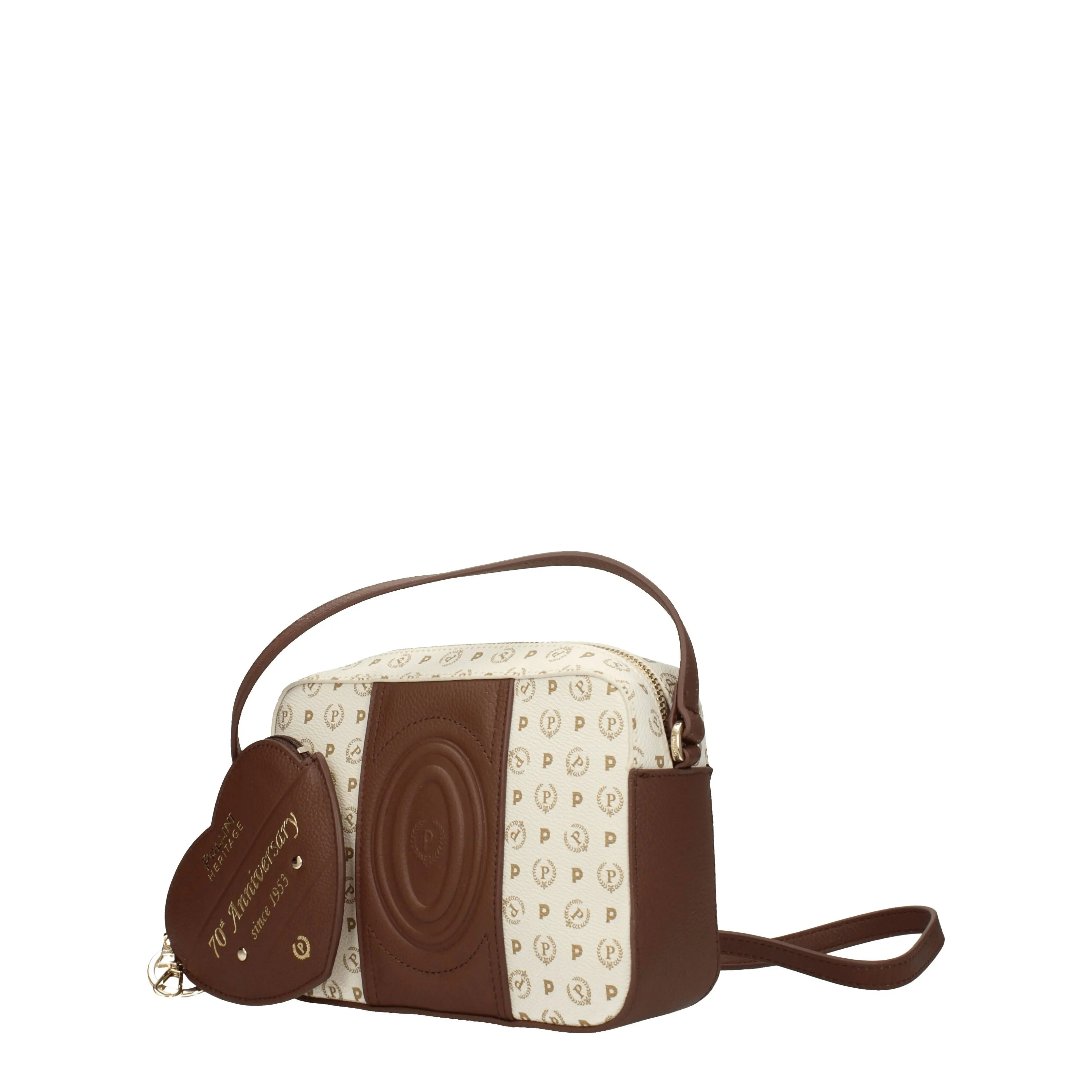 Pollini Borse a Tracolla 70th anniversary Donna PVC Beige/Marrone