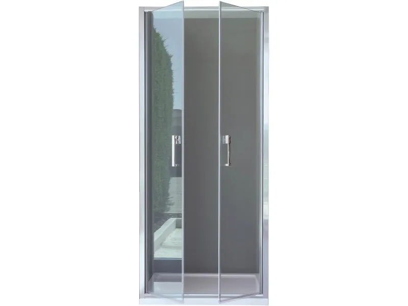 Porta doccia a saloon Orchestra vetro trasparente cromo 72 cm - 76 cm
