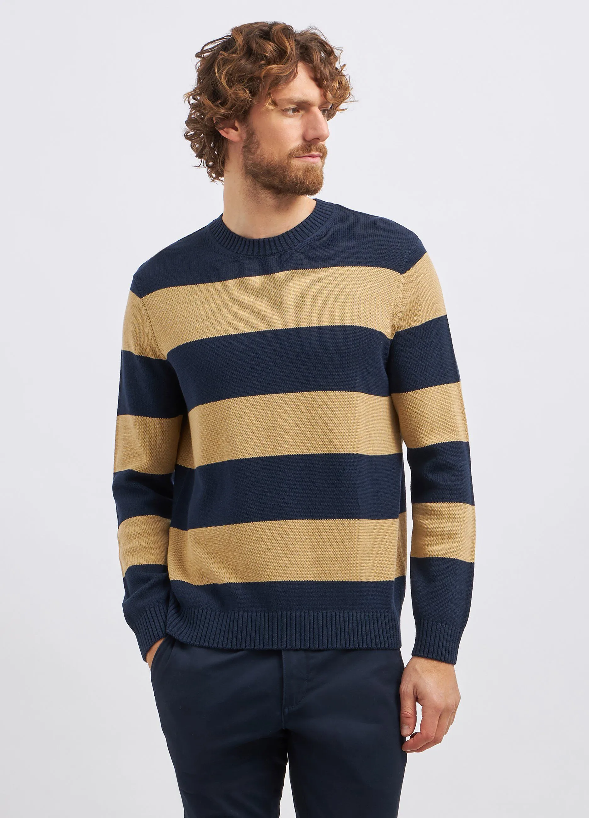 Pullover a righe uomo