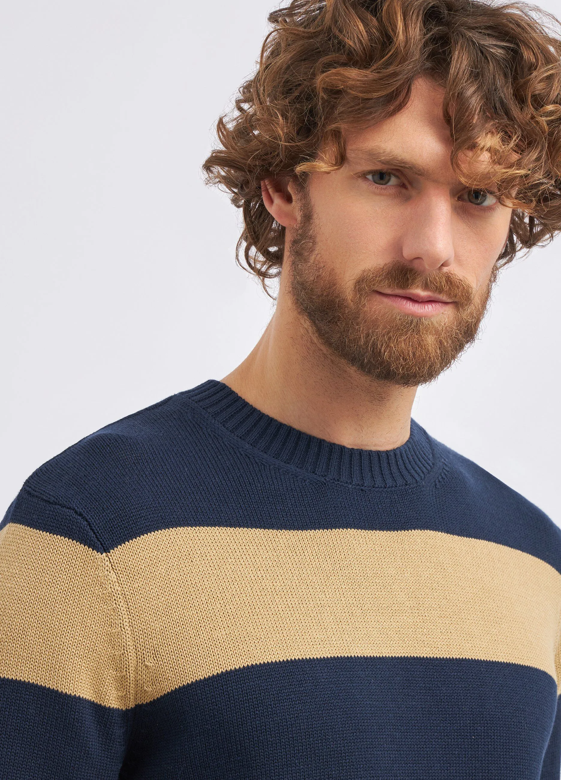 Pullover a righe uomo
