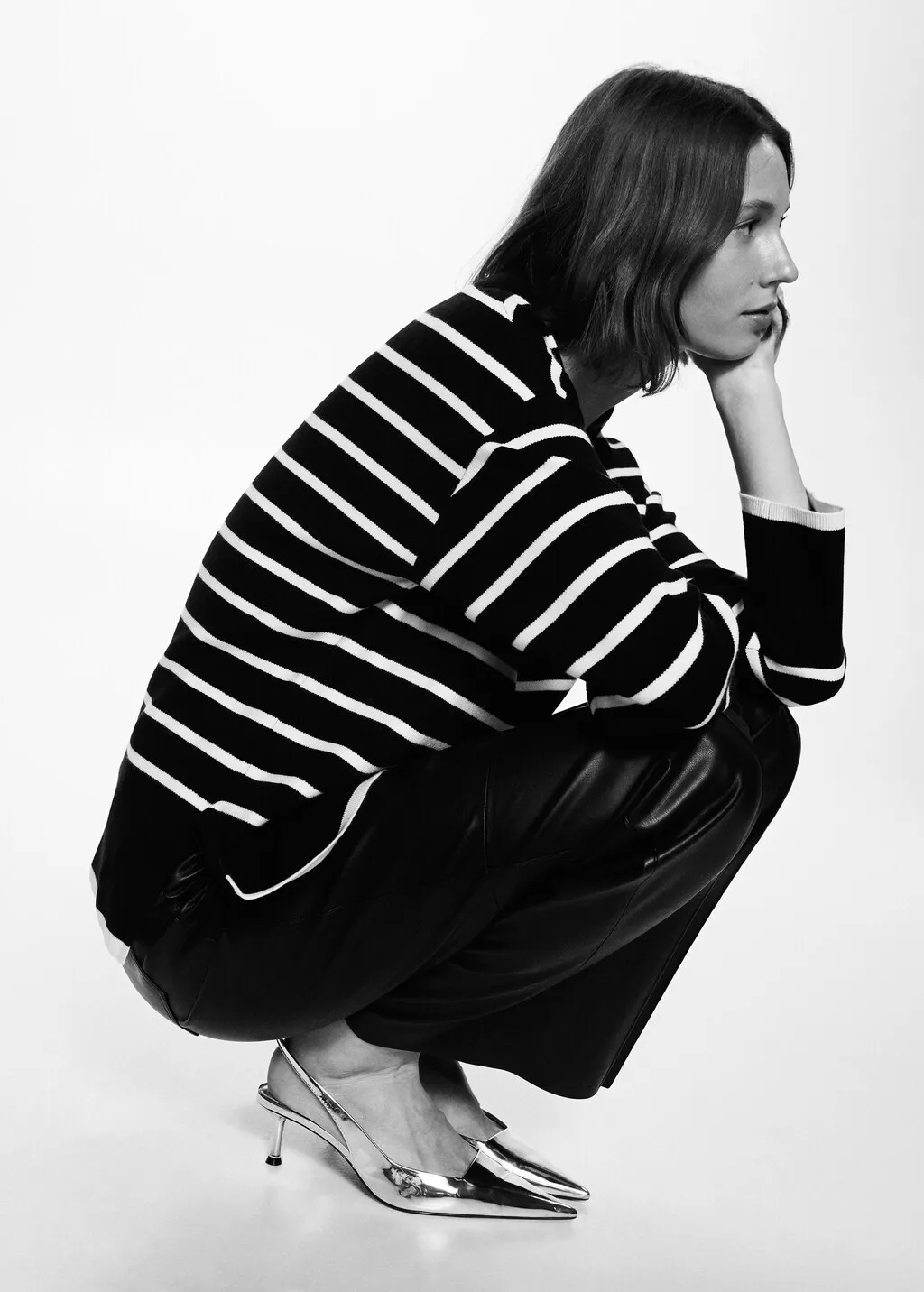 Pullover righe oversize