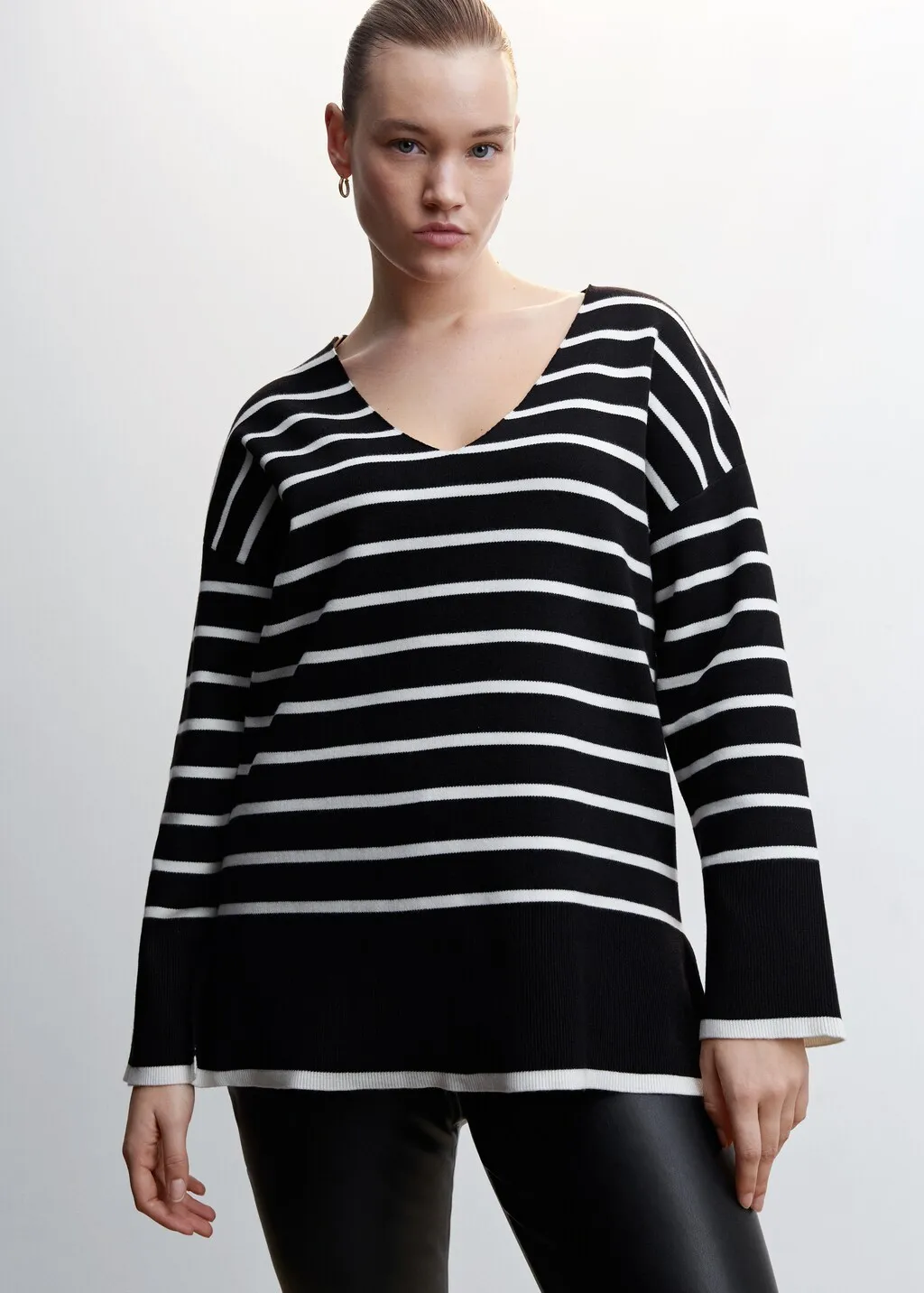 Pullover righe oversize