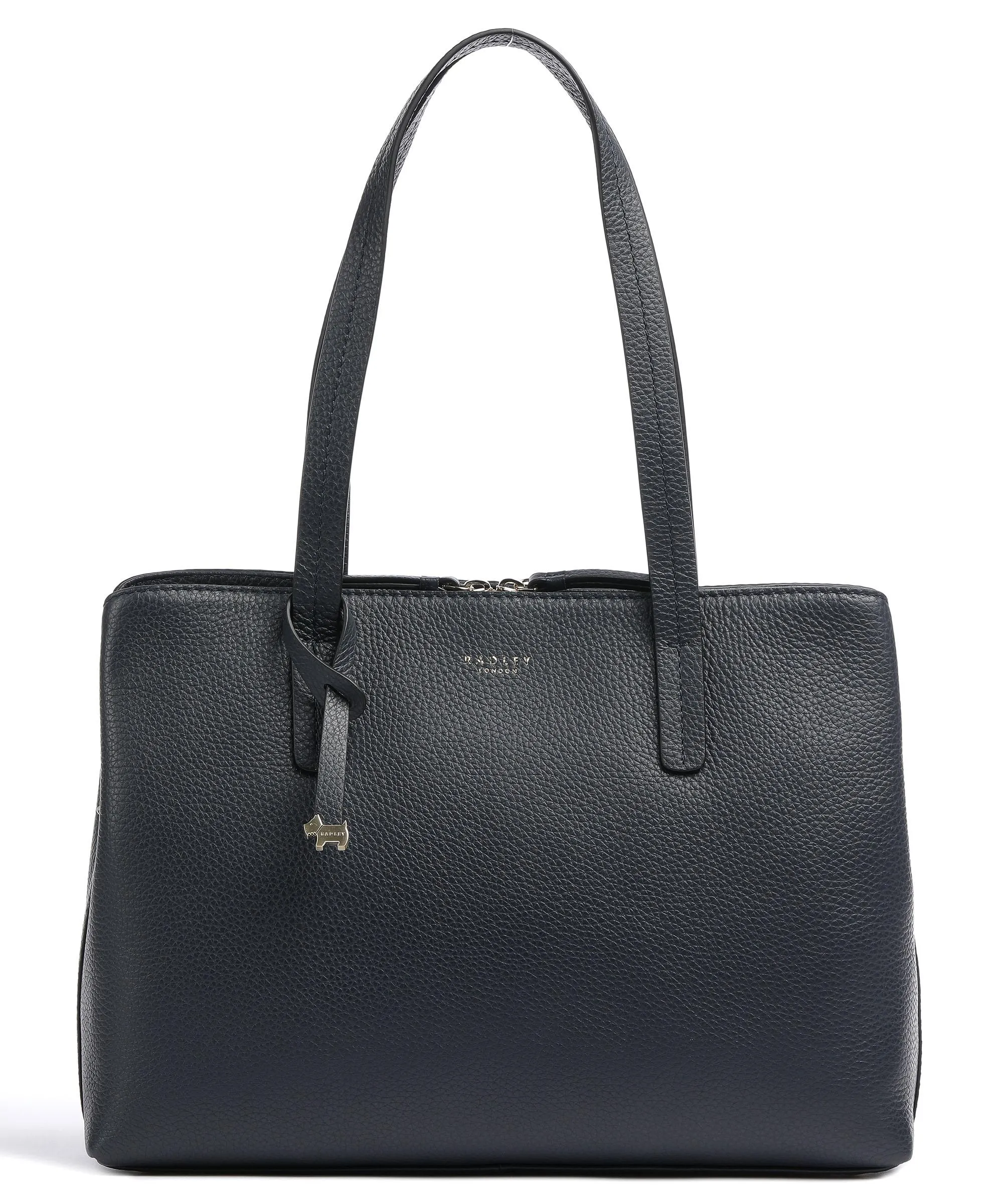  Radley London Dukes Place Borsa shopper pelle di vacchetta grana blu scuro  