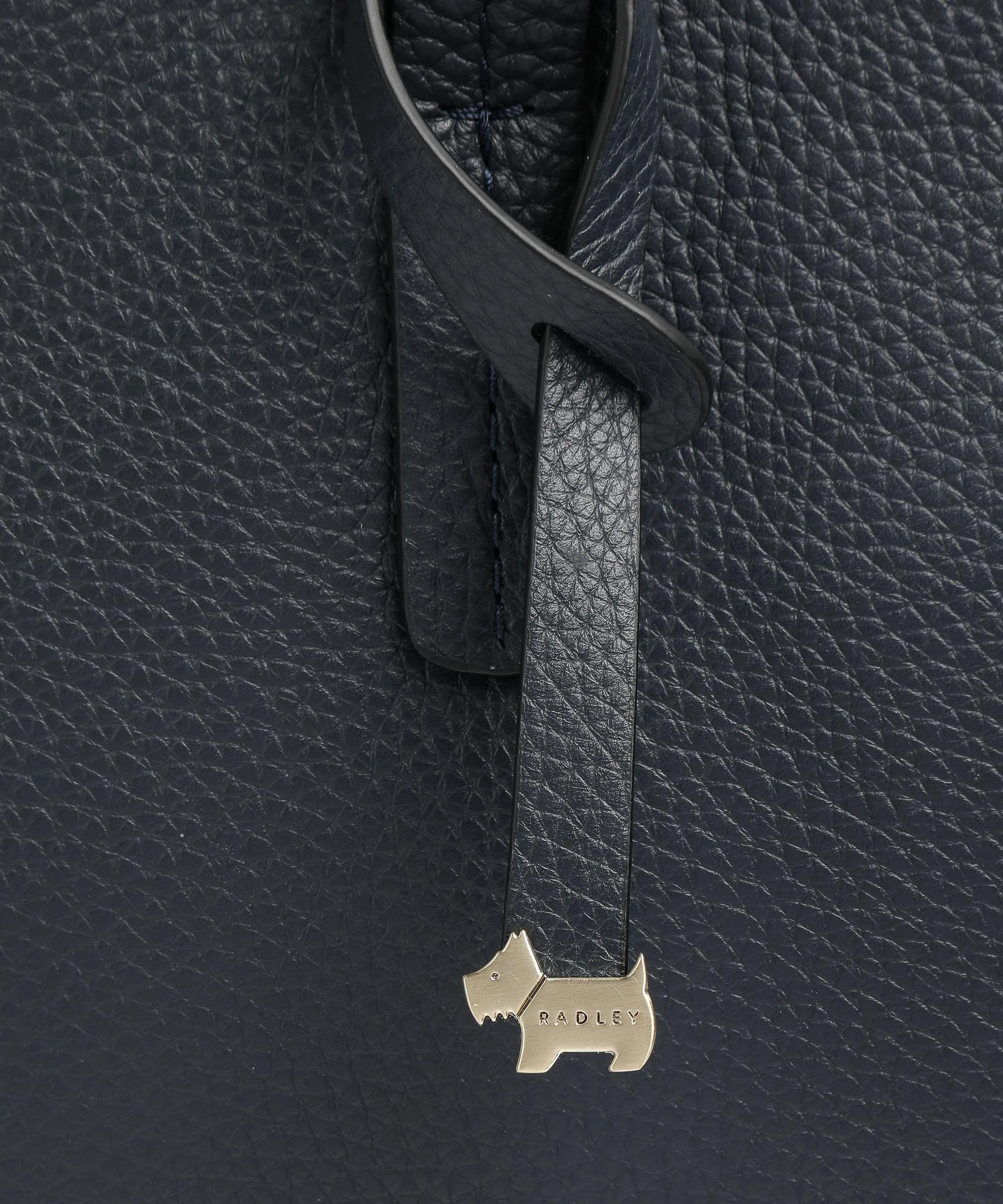  Radley London Dukes Place Borsa shopper pelle di vacchetta grana blu scuro  