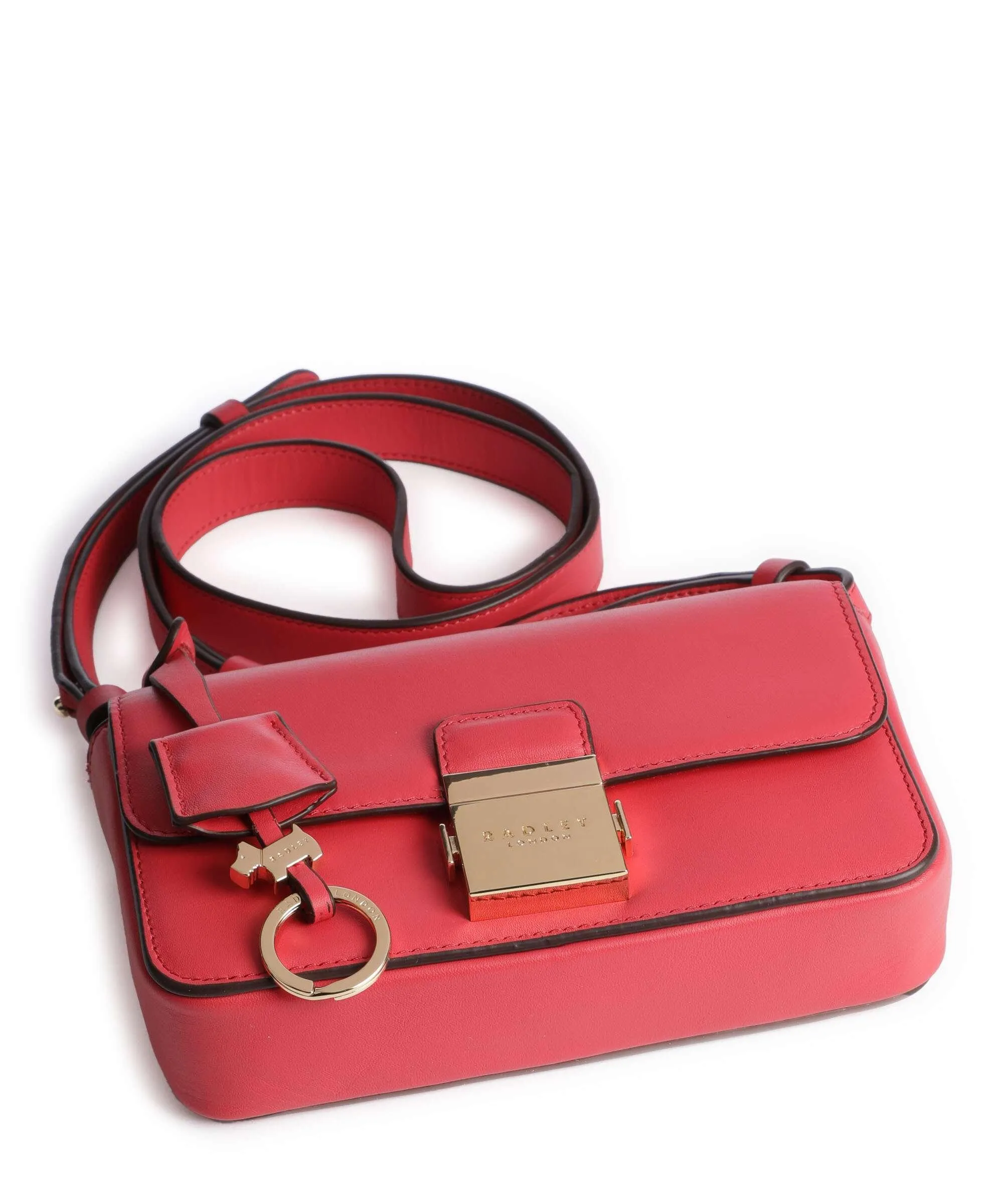  Radley London Hanley Close Borsa a tracolla pelle a grana fine rosso  