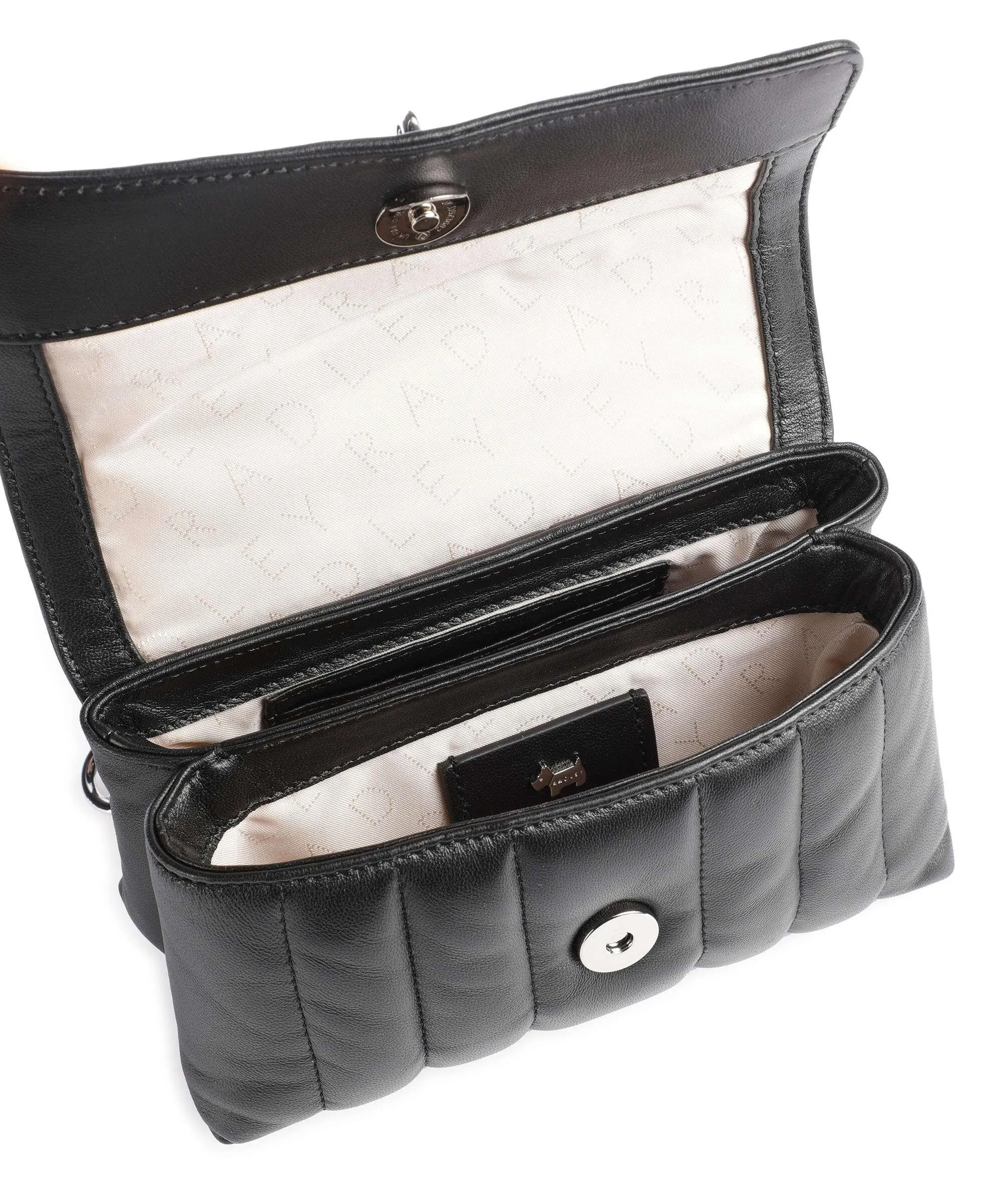  Radley London Mill Bay Borsa a spalla morbida pelle bovina nero  