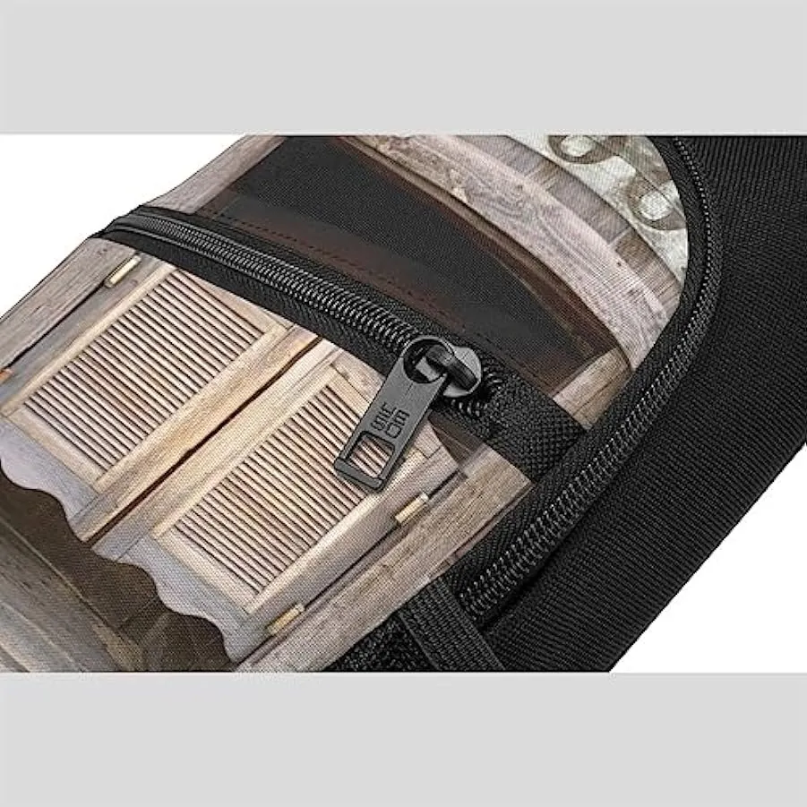 Retro Cowboy Western Country Farm Stampato Petto Pack Tactical Chest Bag Running Bag Marsupio Ciclismo Petto Pouch, Nero , Tagli