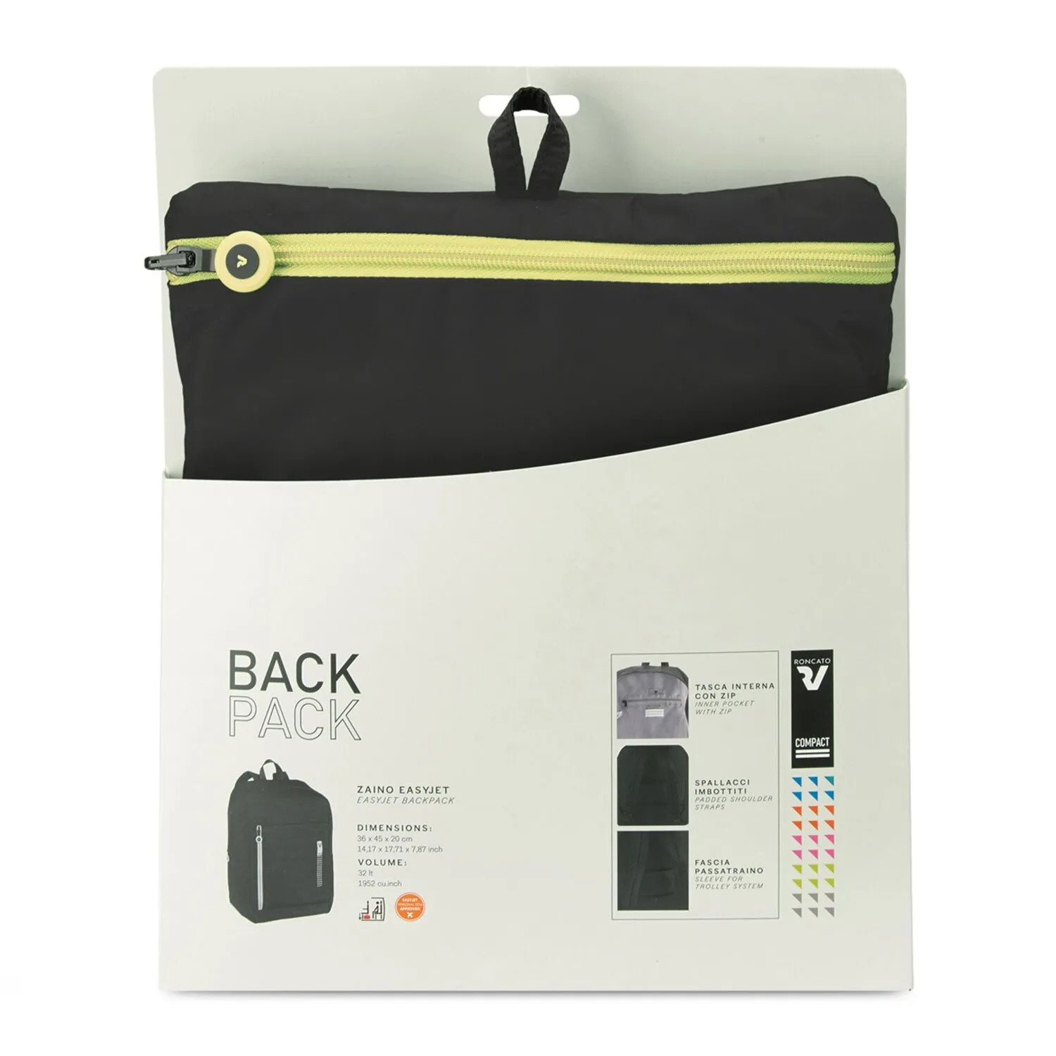Roncato Compact Neon Zaino pieghevole 45 cm