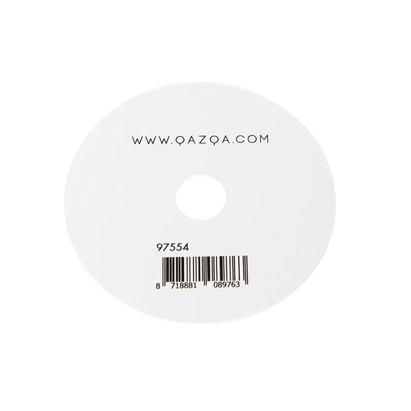 Rosone bianco RAL 9016 rotondo 11 cm per piastra di montaggio