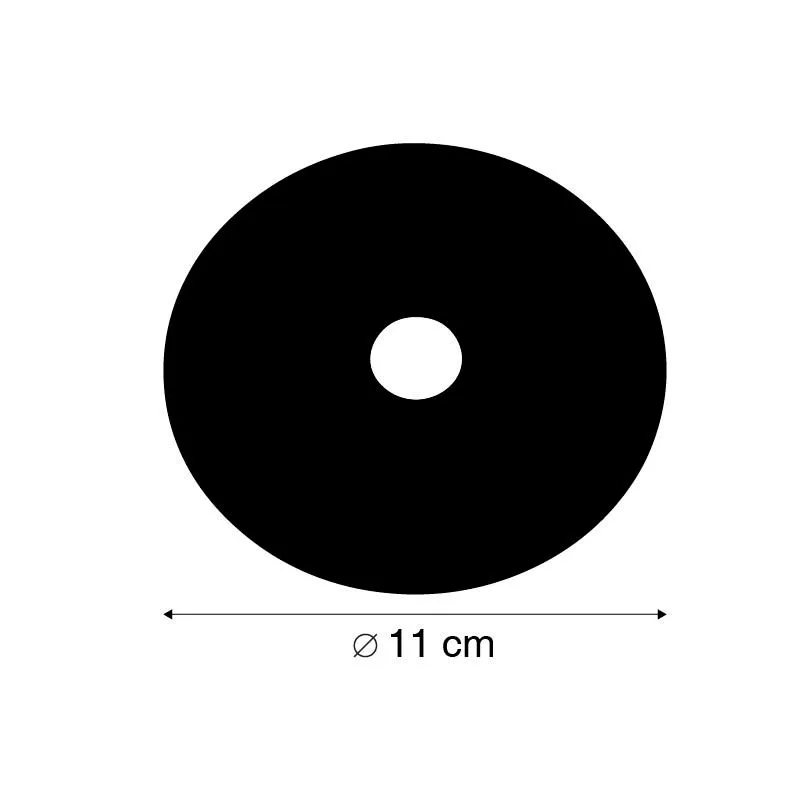 Rosone bianco RAL 9016 rotondo 11 cm per piastra di montaggio