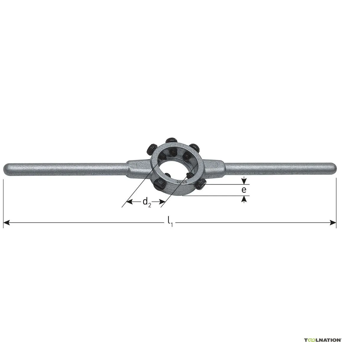 Rotec 380.6525 Supporto per piastra di taglio DIN 225 65 x 25 (M27-M36)
