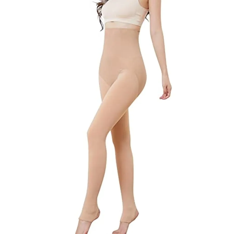 rtdgcv Zaino trasparente da donna invernale in pile termico a vita alta caldo peluche calze gambe finte pantaloni traslucidi dim