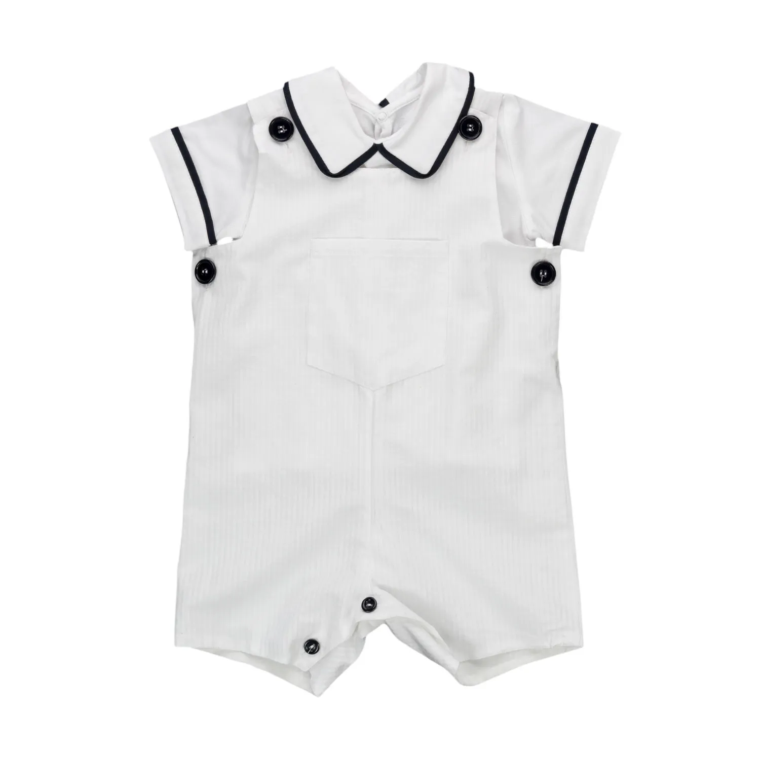 Salopette Bianca Neonato