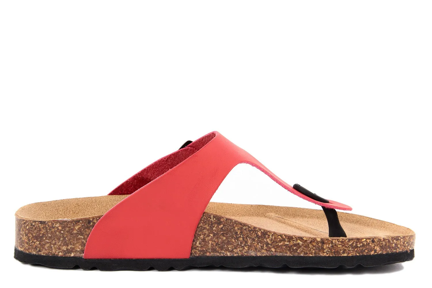 Sandali flat Donna in Sintetico Rosso