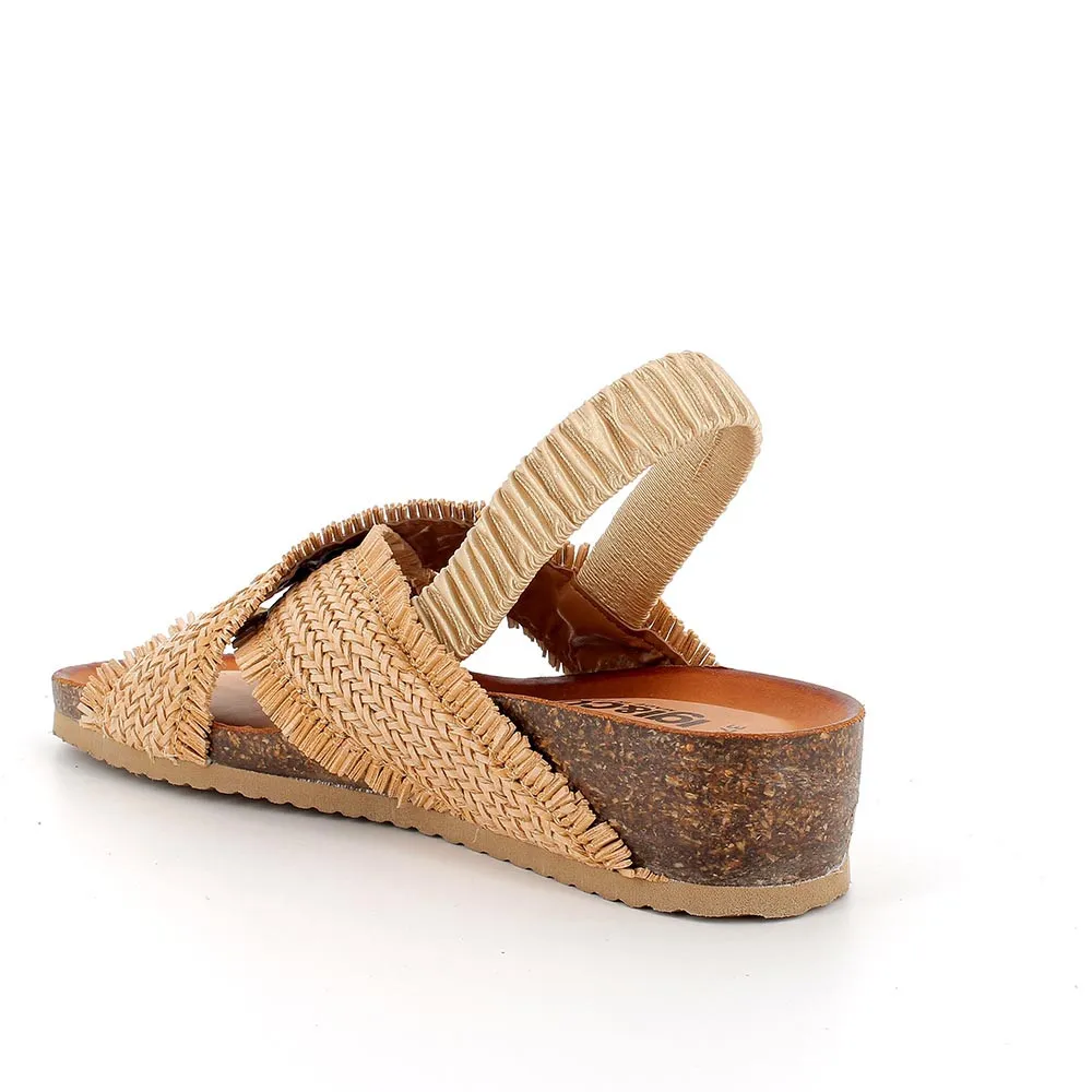 Sandali in pelle da donna oro