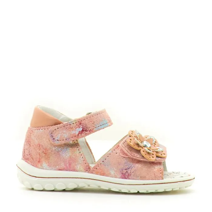 SANDALO SCAMOSC.MULTICO ROSA MULTICOLOR