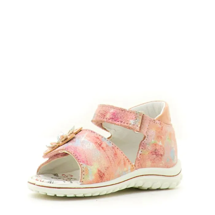 SANDALO SCAMOSC.MULTICO ROSA MULTICOLOR